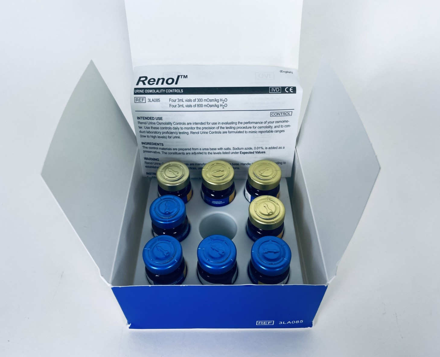 Advanced Instruments Urine Osmolality Controls 8x3mL 300-800 mOsm/kg 3LA085