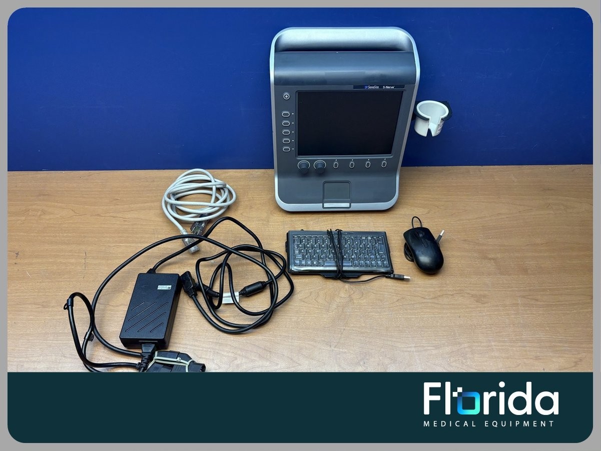 2015 SONOSITE S-NERVE ULTRASOUND P09417-92 W/ KEYBOARD, MOUSE, CABLES/ FOR PARTS