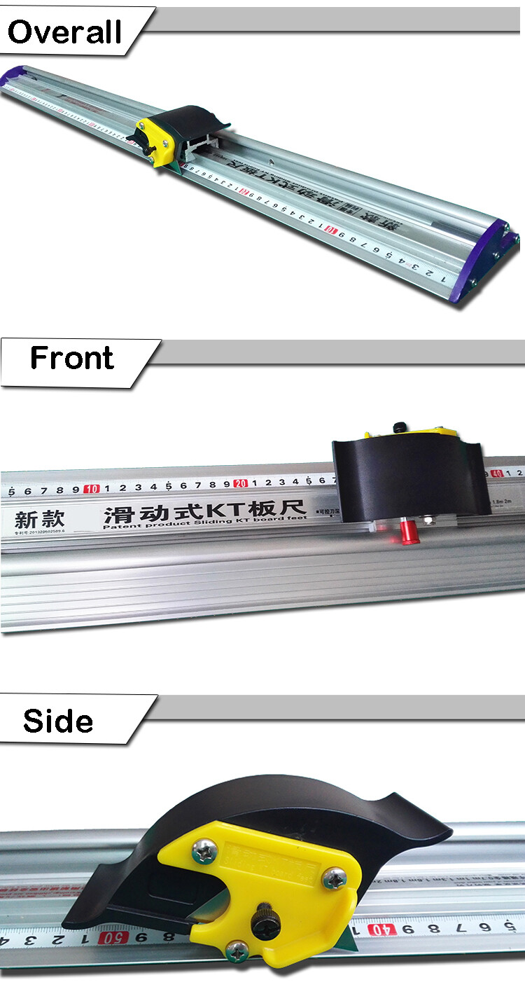 Manual Sliding KT Board Trimmer Cutting Ruler for Paper PVC PET Film Cutting