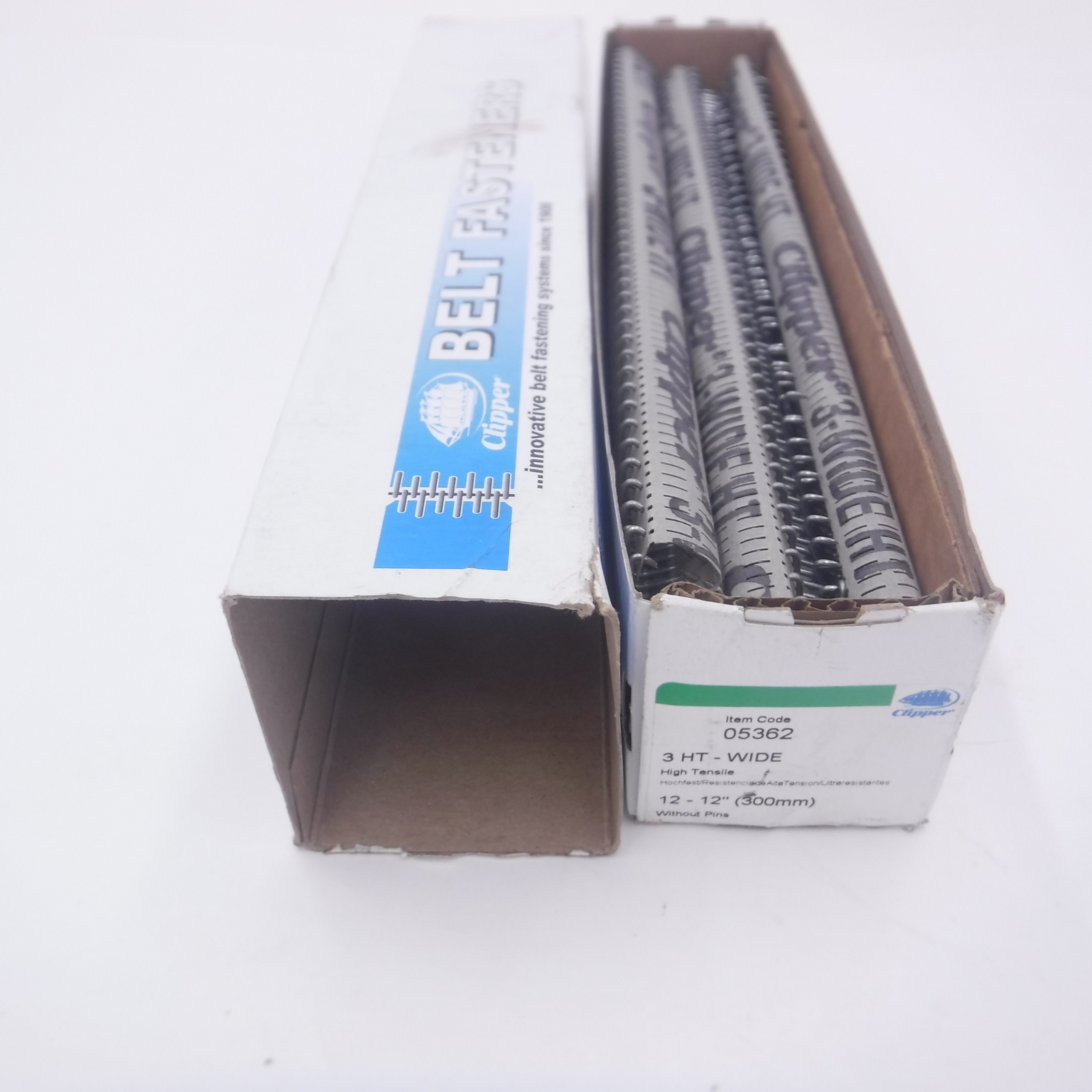 8 Pack Flexco Clipper Belt Fasteners 3 HT-Wide 12″ w/Out Pins 05362