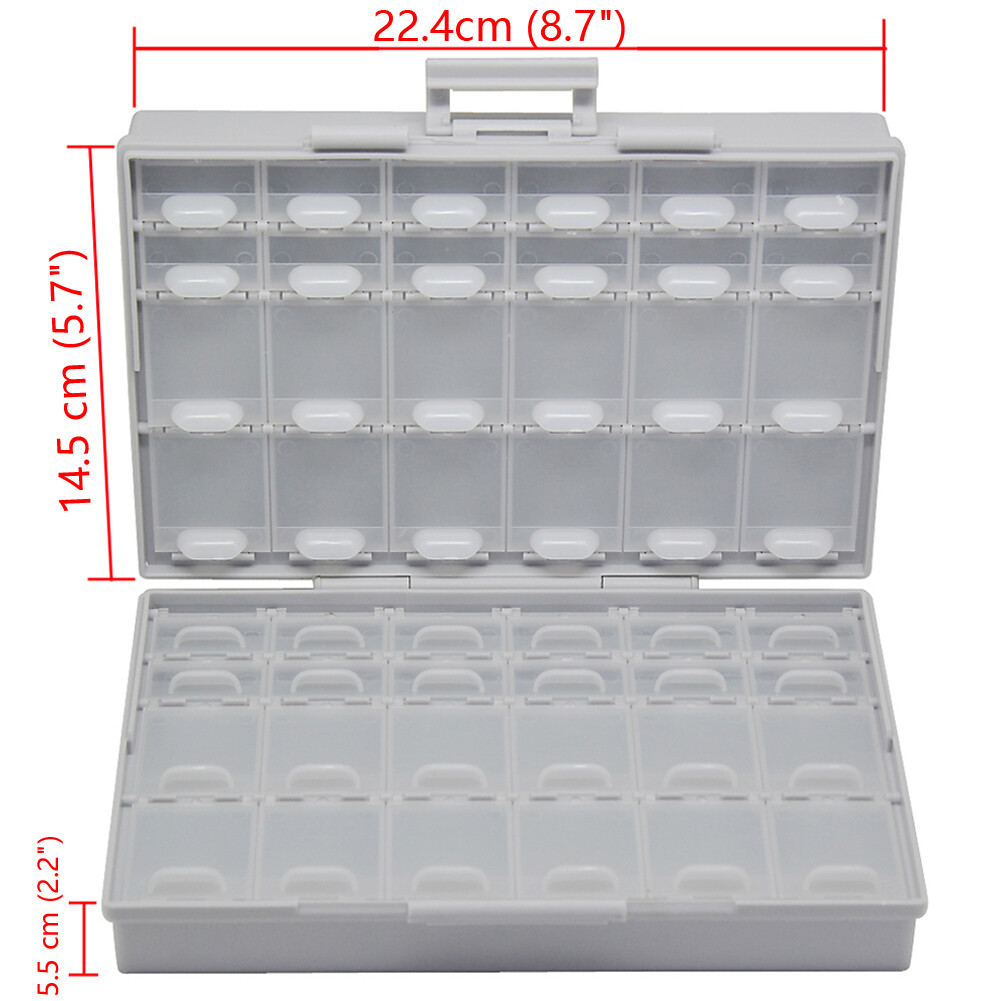 AideTek BOX-ALL-48 Enclosure box SMD SMT 0805 0603 0402 components storage USA