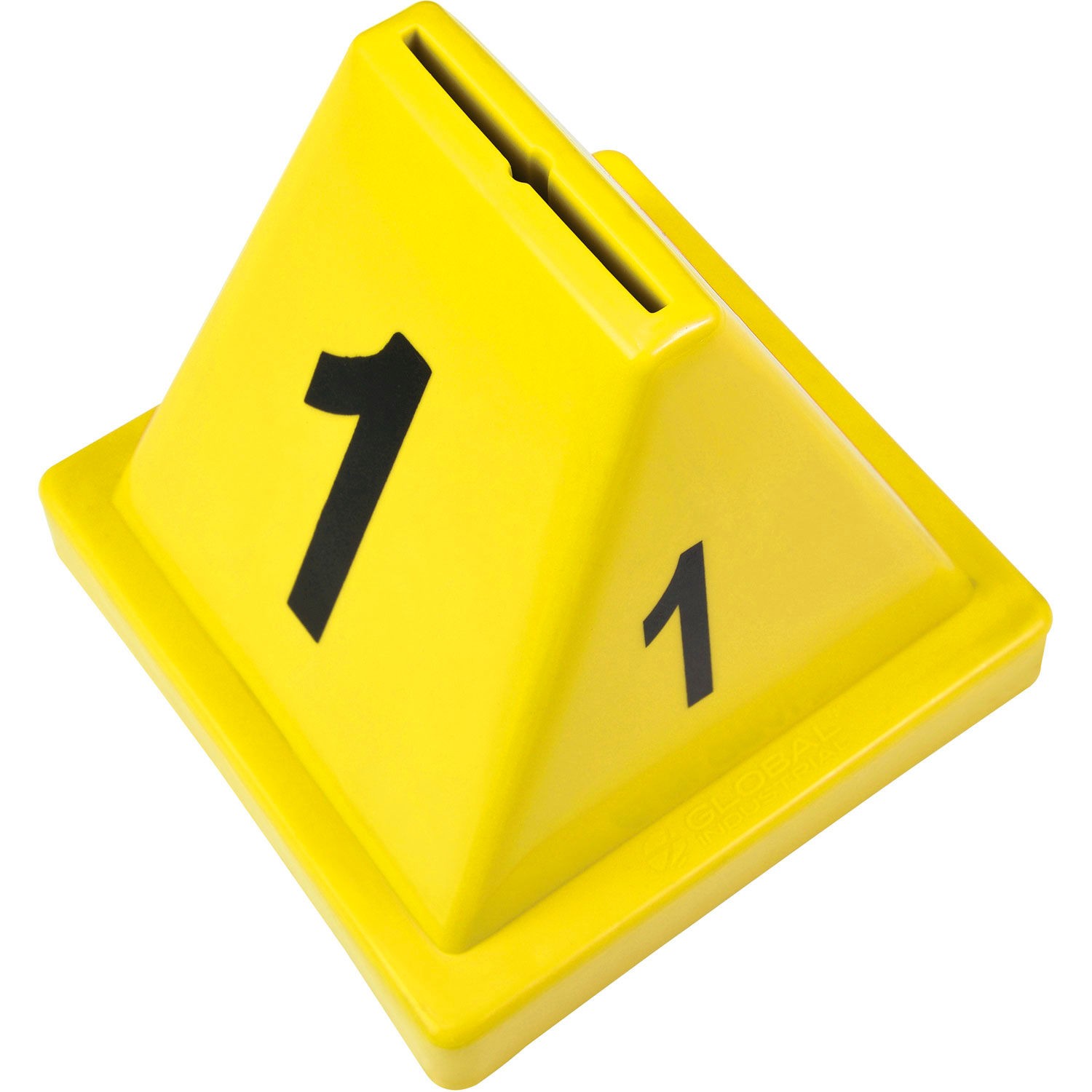 Numbered Cones 1-20 4-1/2″L x 4-1/2″W x 4-3/8″H Yellow