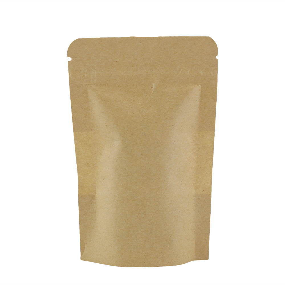 Bulk QTY Kraft QuickQlick™ Heat Seal Food Grade Stand-Up Bag w/ Frosted Window