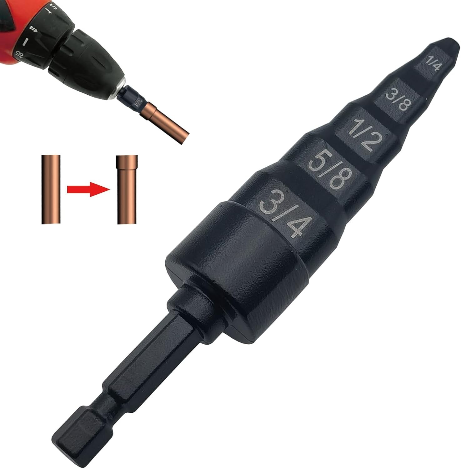 Hand-Powered Swage Tube Expander – 5 in 1 HVAC Repair Tool for Copper Pipes