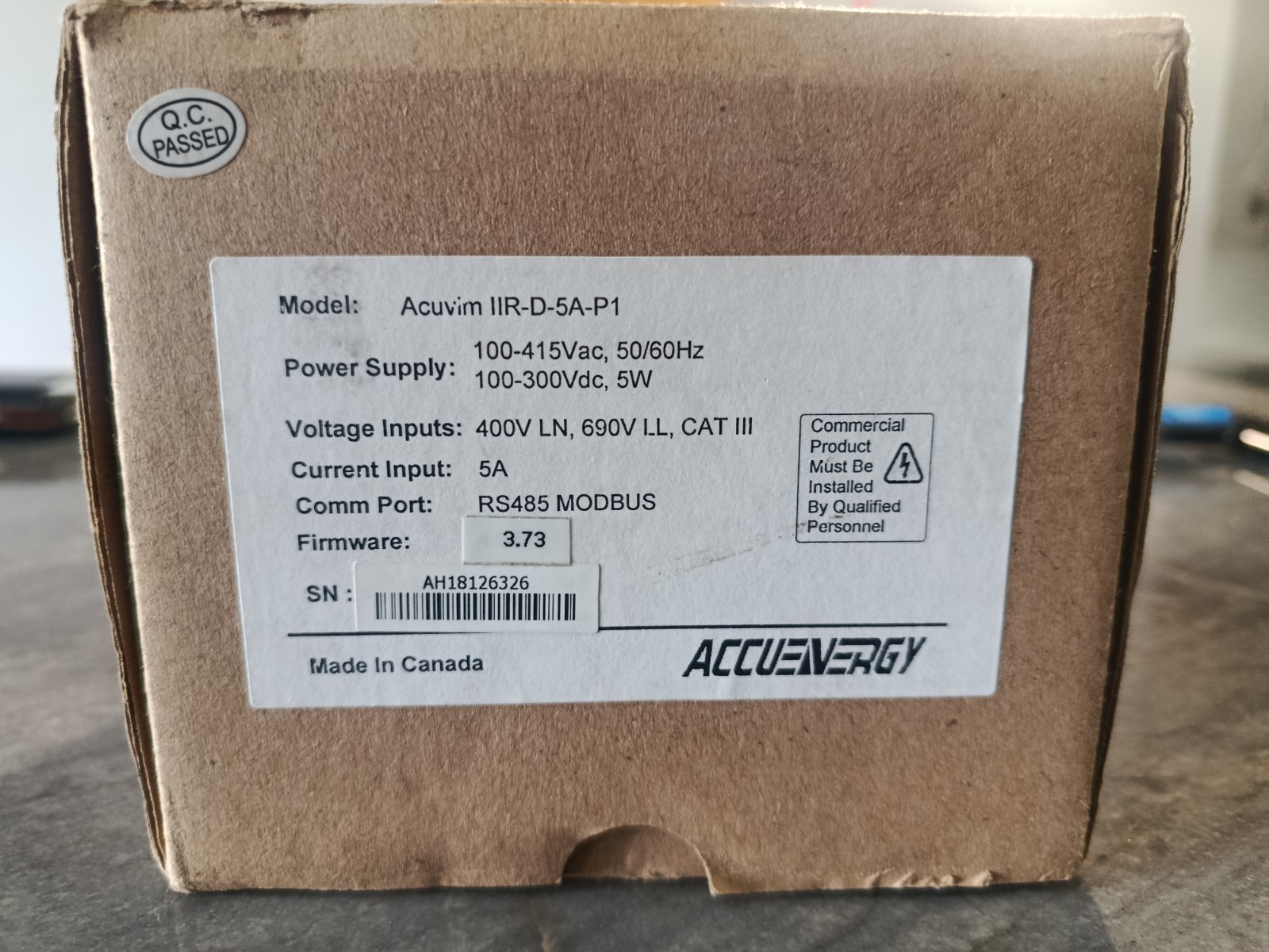 ACCUENERGY ACUVIM IIR-D-5A-P1 / ACUVIMIIRD5AP1.