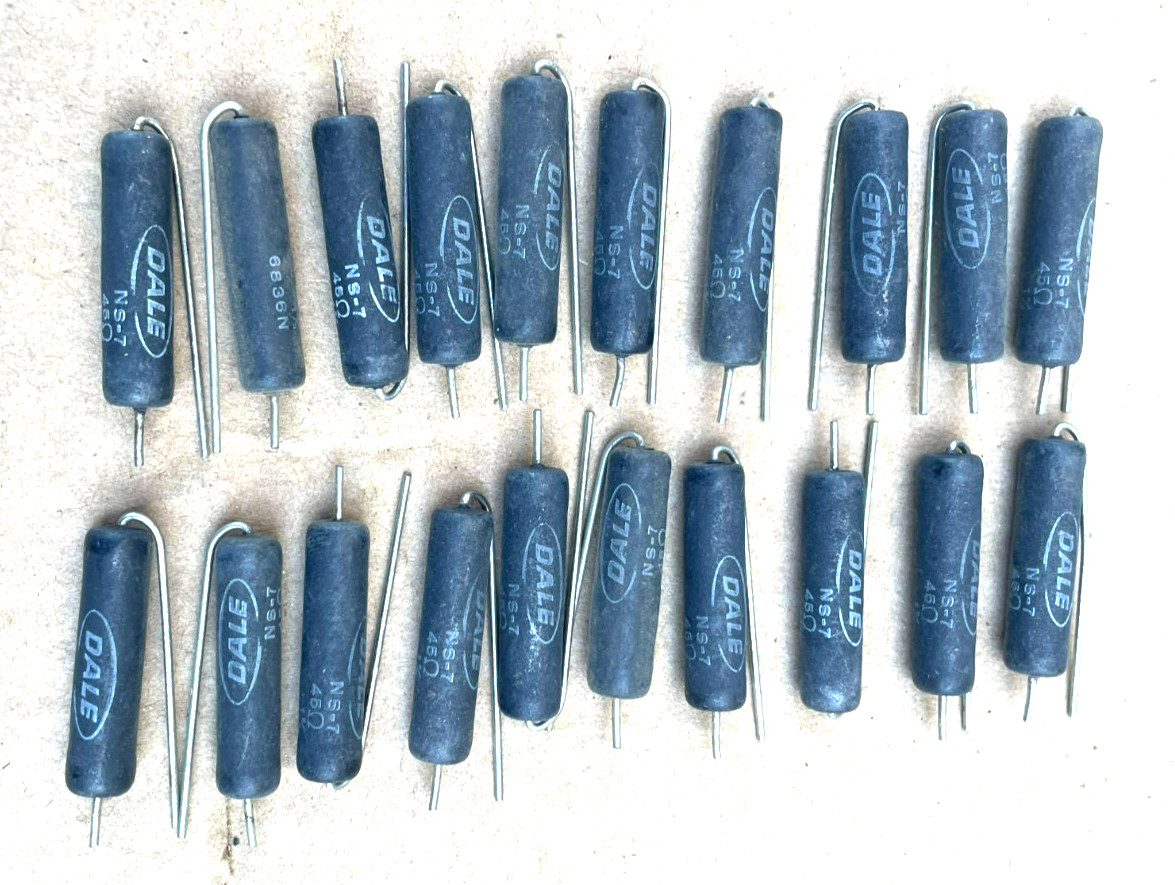 Vintage Dale NS-7 Resistors 45 Ω ohm – 1% / 6836N (Lot of 20)