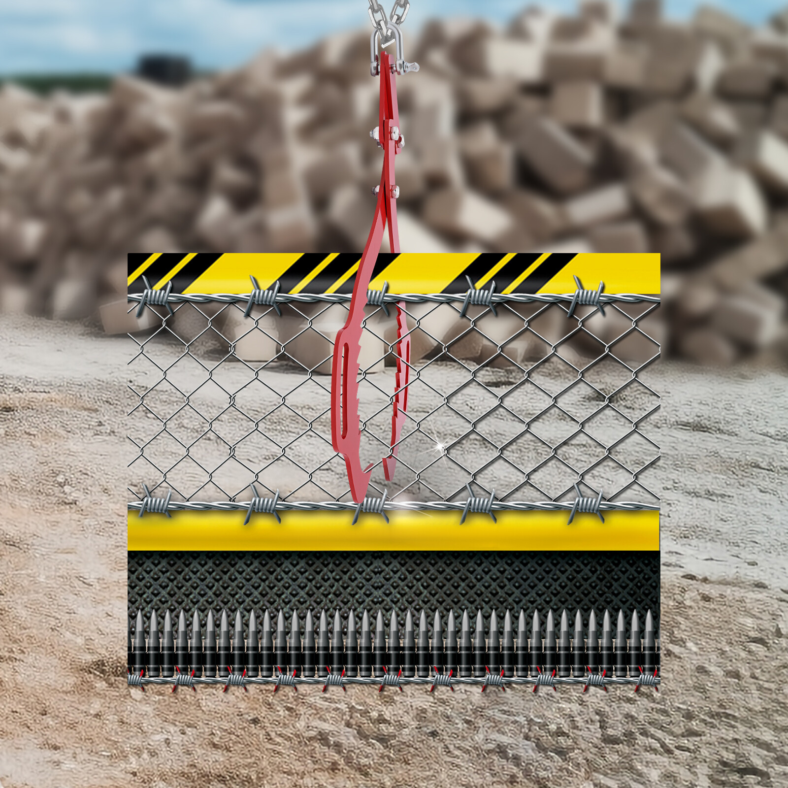 25″ Claw Hook, Log Lifting Tongs, Heavy Duty Grapple Timber Claw 1000kg 2200lbs