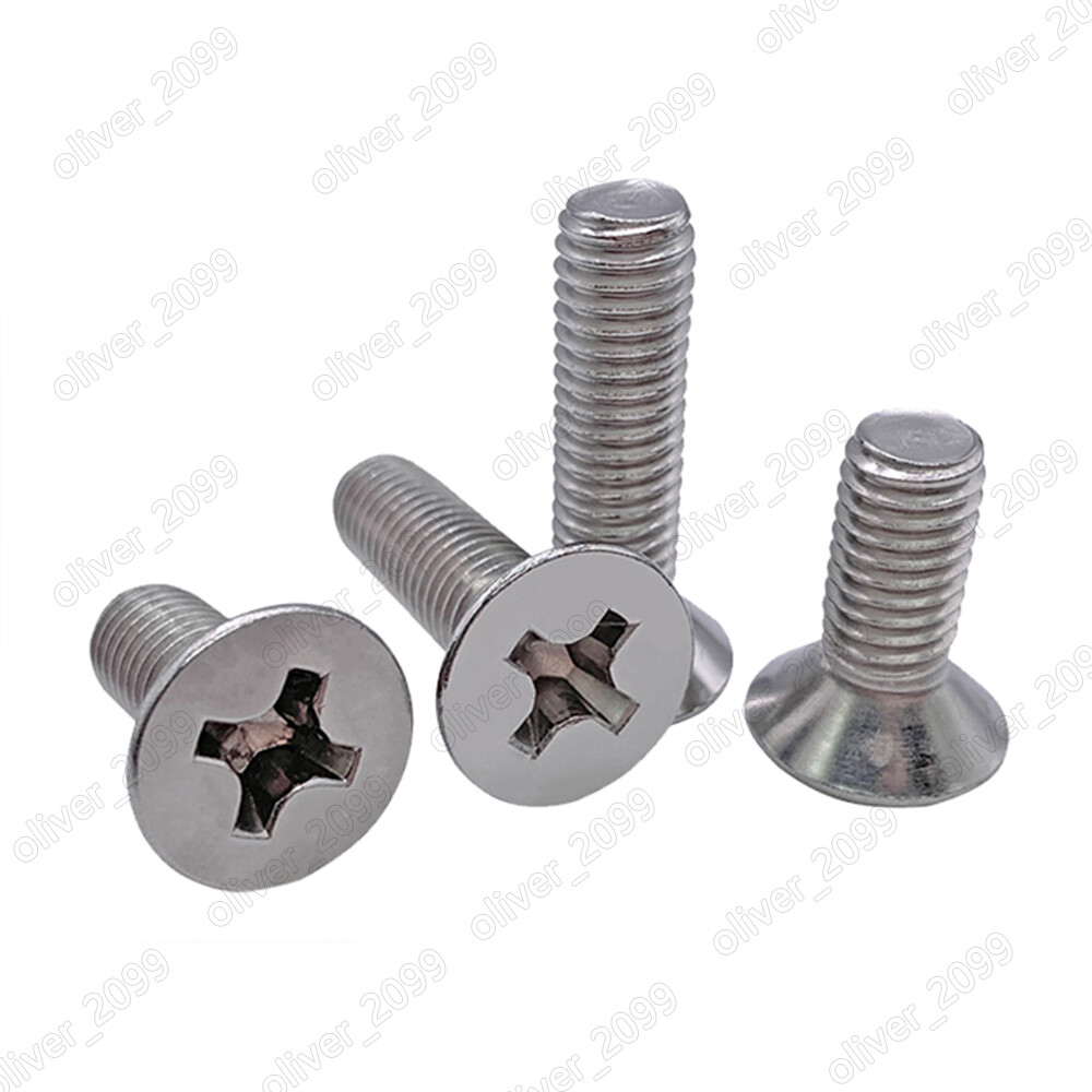 Nickeled Steel Phillips Countersunk Flat Head Small Screws M1.4 M2 M2.5 M3