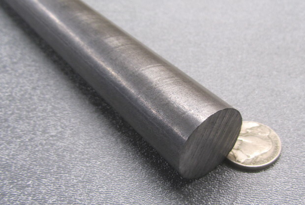 12L14 Steel Unpolished Rod Round Bar, 1.00″ Dia x 4 Foot Length
