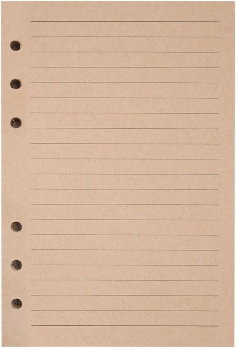 Refills Lined Paper, Refillable A6 Paper for 5X7 Journal Notebook Inserts 200 L