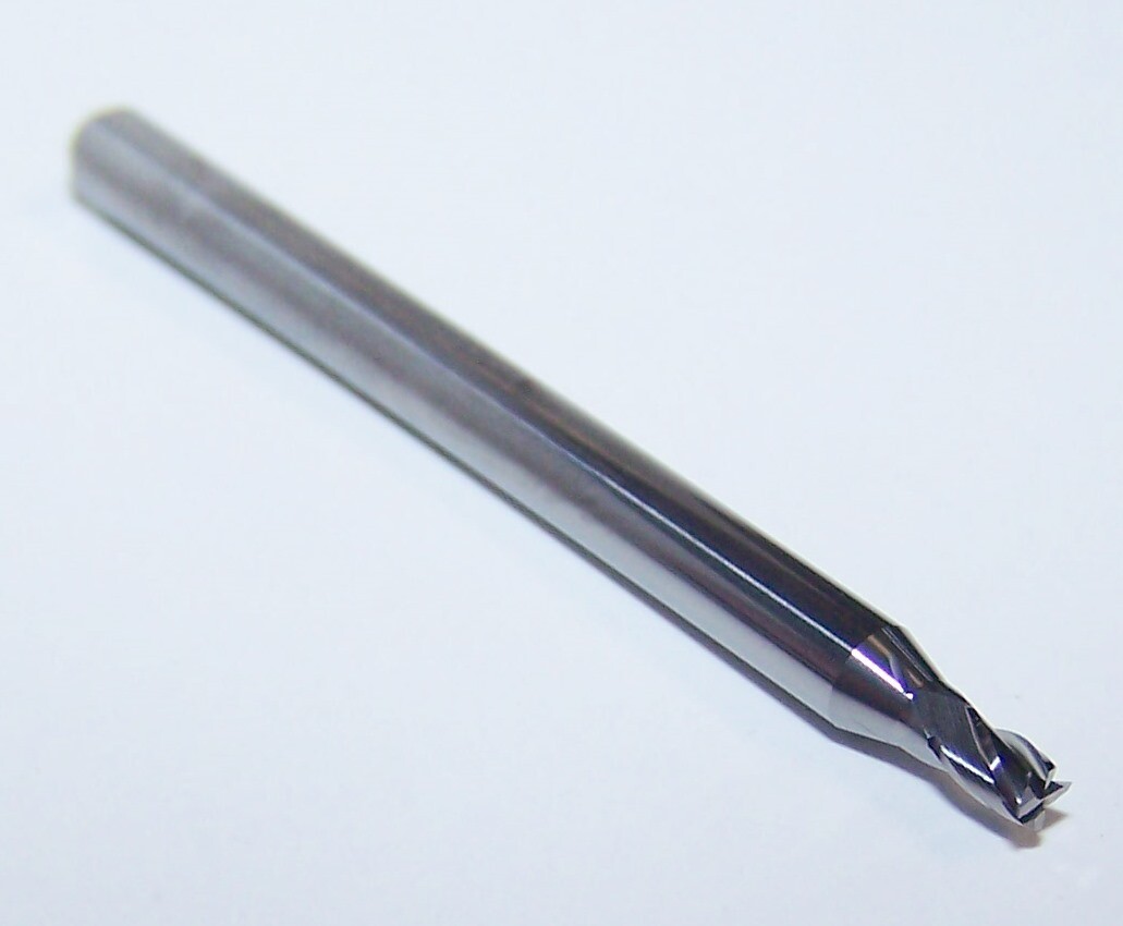1.90mm (.0748″) Carbide End Mill 4 Flute Stub Kyocera 1820-0748.118