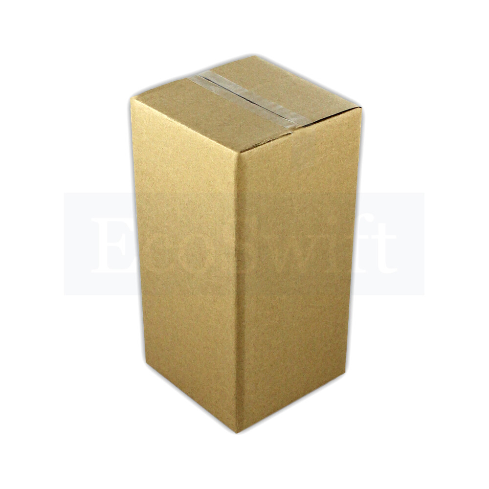 1-Box 4x4x8 EcoSwift Cardboard Packing Moving Shipping Box Corrugated Carton