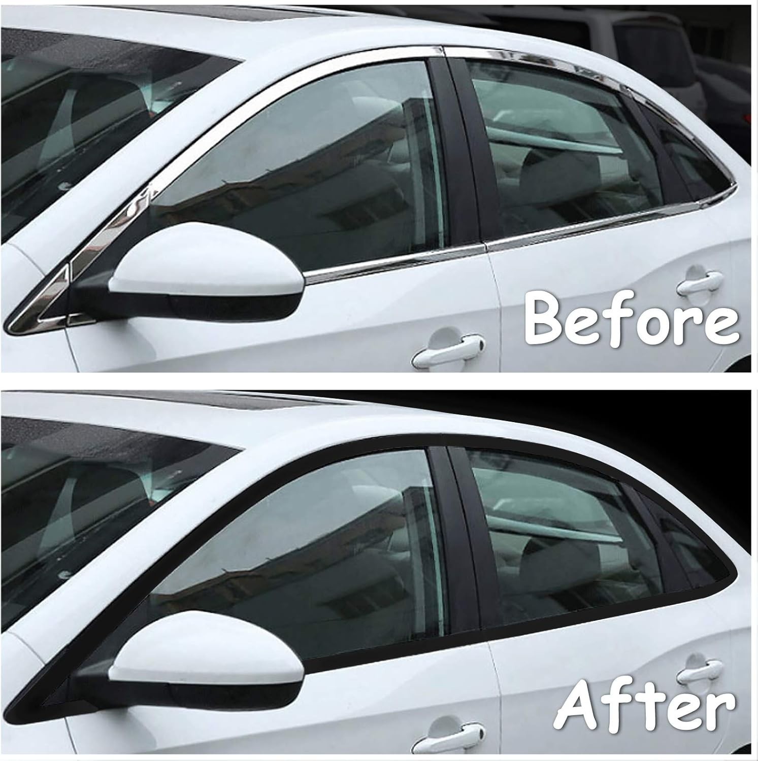 Free Tool Kit Matte Vinyl Tape for Black Out Chrome Delete Window Trim Door Trim