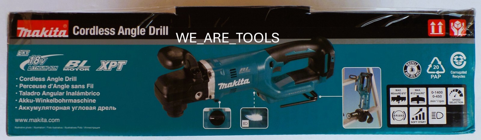 New IN BOX Makita XAD06Z 18V Brushless Cordless 7/16″ Hex Right Angle Drill