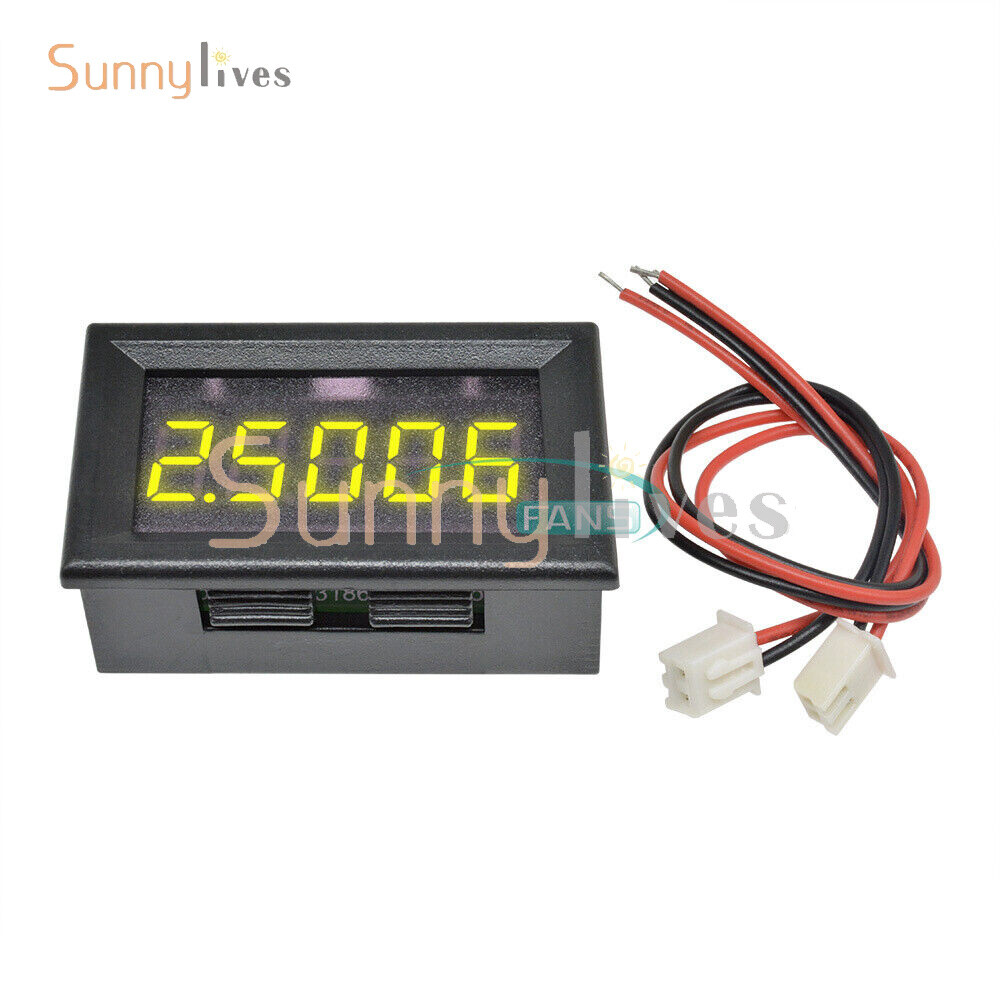 Yellow DC 0-4.3000-33.000V 5 Digit Precision Digital Volt meter Voltage Panel