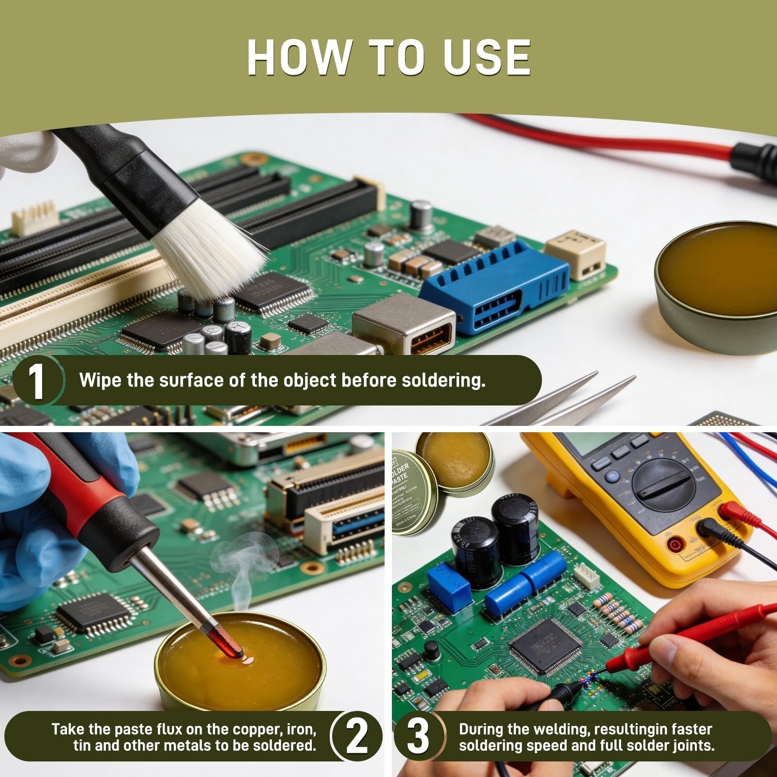 100g Rosin Soldering Flux Paste – Lead-Free & No-Clean for Electronics