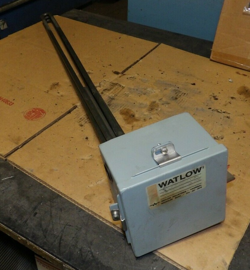 WATLOW SCREW PLUG IMMERSION HEATER ELEMENT 480 V 4 KW 3Ø 34″ TUBE BHN732N13W2