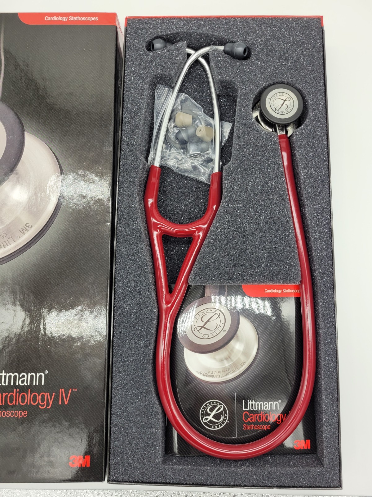 3M™ Littmann® Cardiology IV Stethoscope Burgundy with Mirror 6170 27in NEW