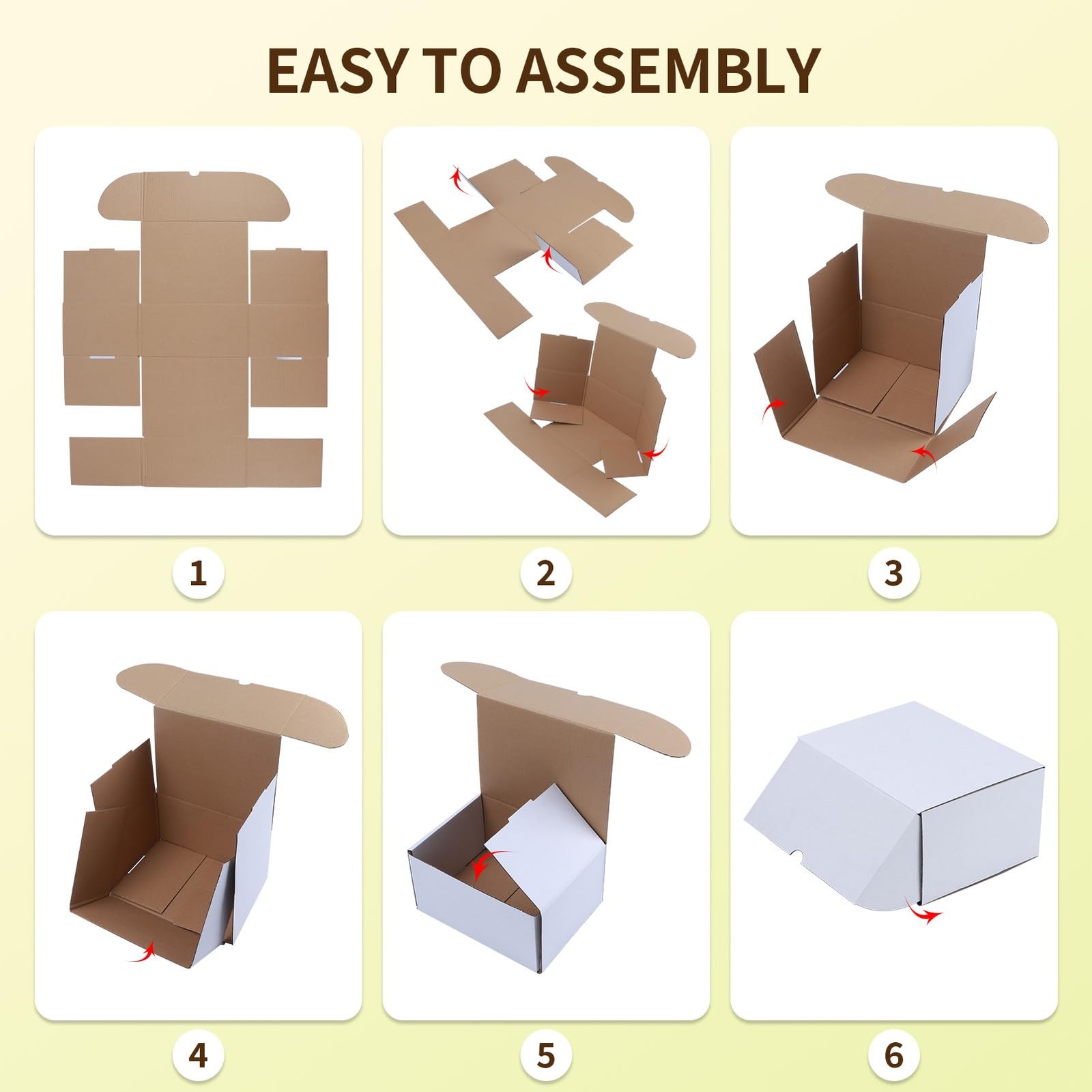 12x9x6 inches White Shipping Boxes pack of 15, Corrugated Cardboard Boxes 12 …