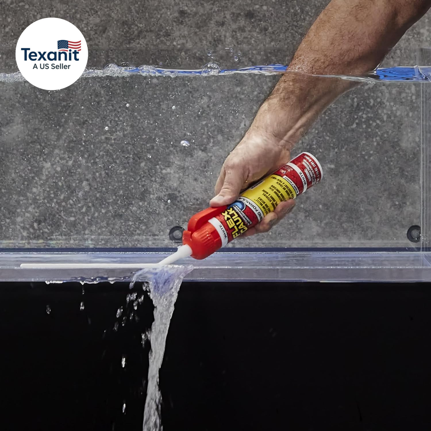 Flex Caulk, Waterproof & Weatherproof Hybrid Polymer Sealant, Strong, Paintable,