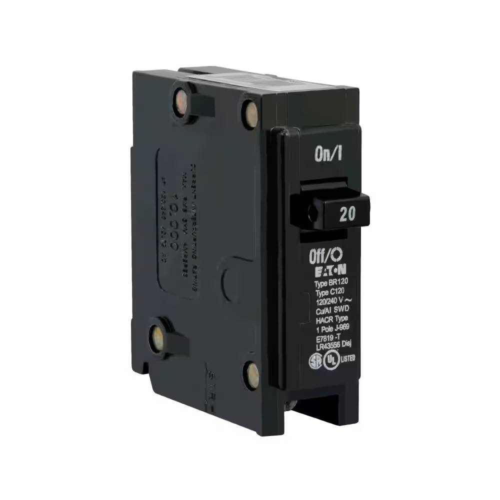 BR 20 Amp 120/240 Volts Single Pole Circuit Breaker