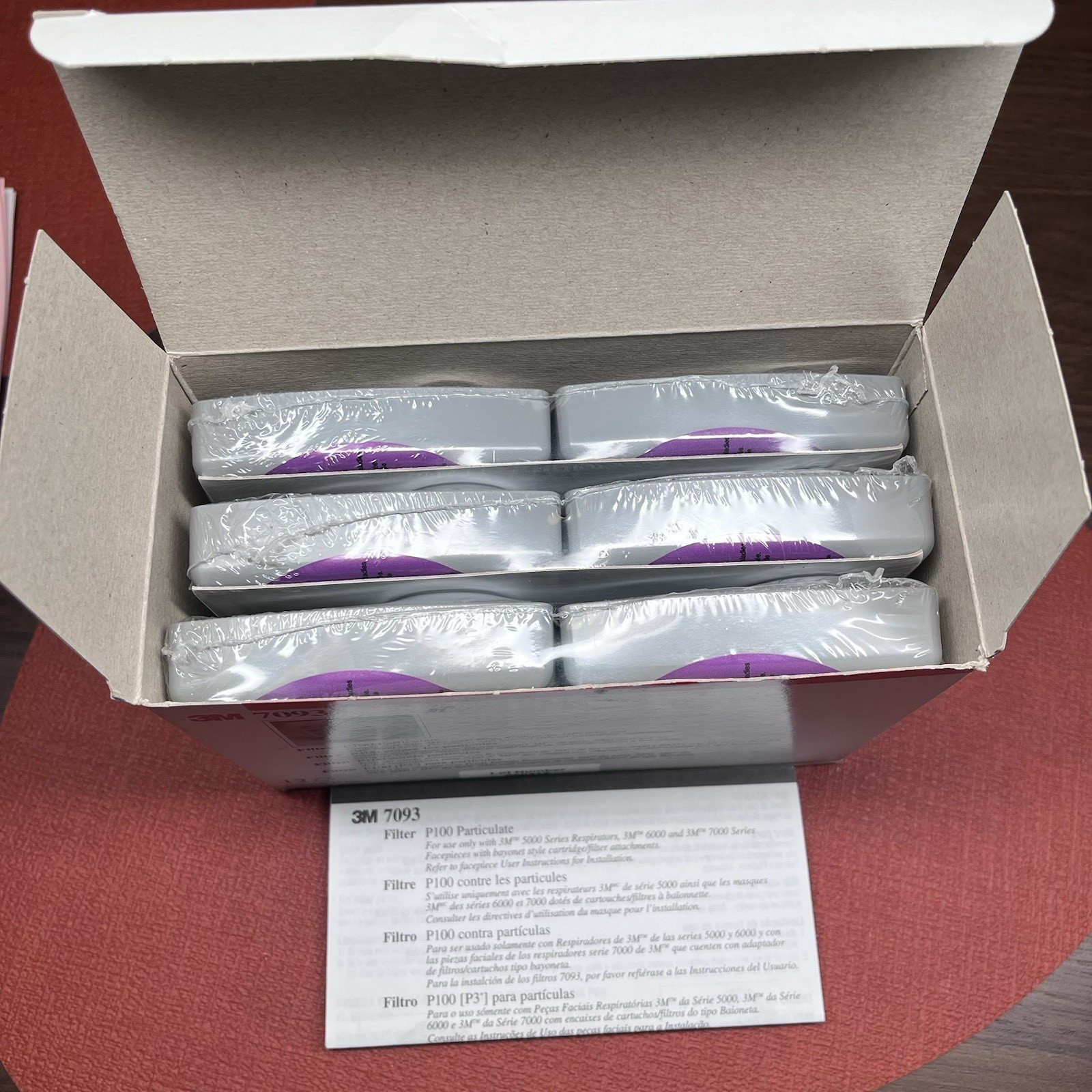 3M 7093 Respiratory Protection Particulate Filter Pack of 12