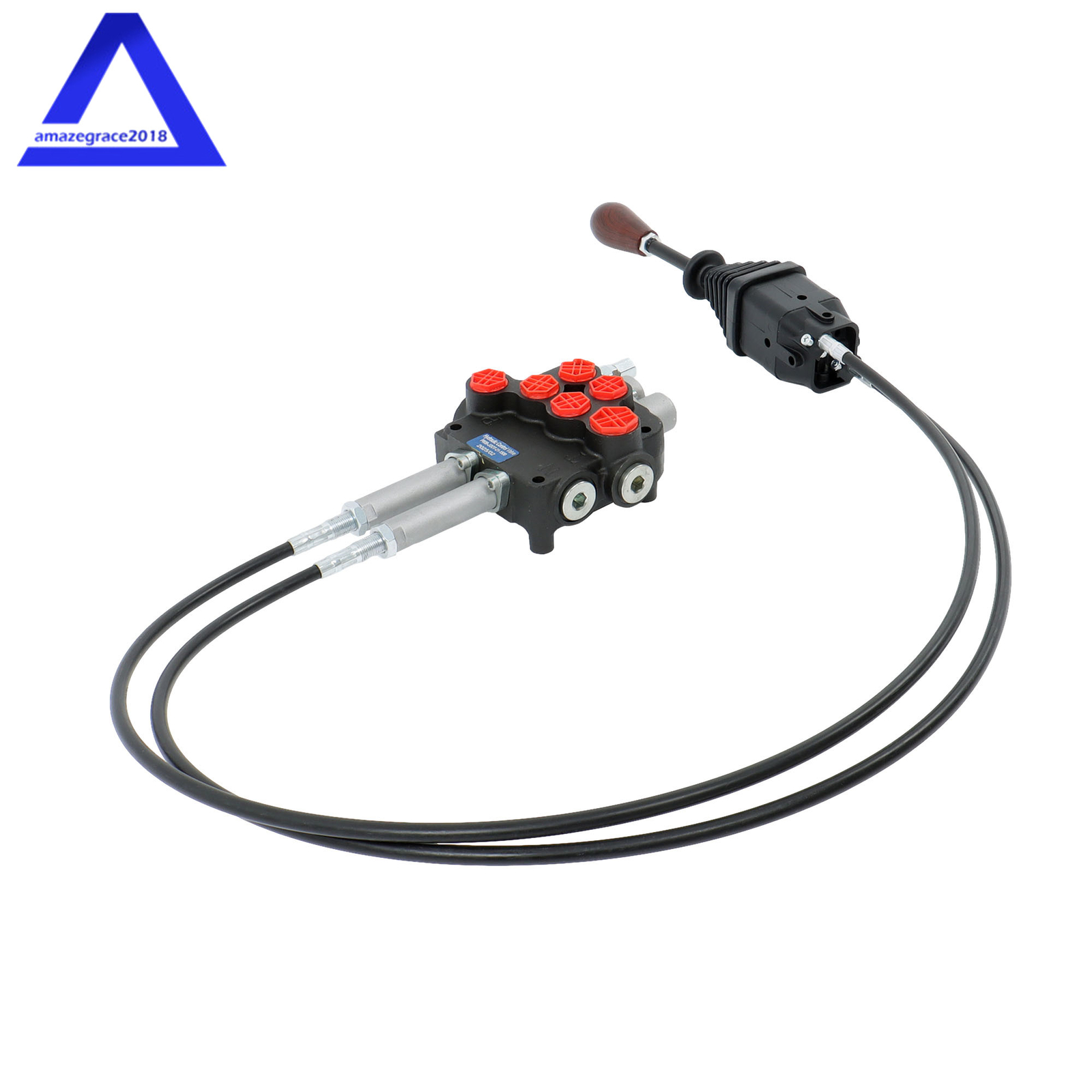 2 Spool Remote Control Valve Kit 80lpm/ 21gpm + Joystick + Cable 25MPa