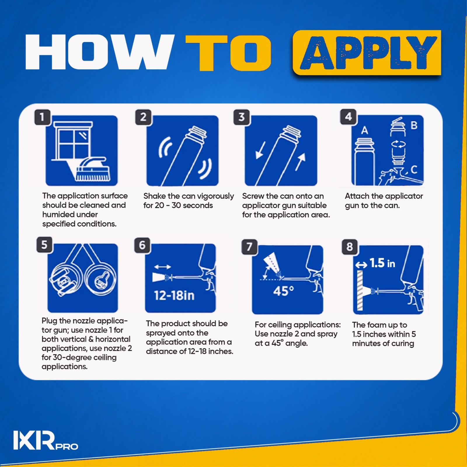 Spray Foam Insulation Kit(6PK Kit) Expanding Foam Sealant, Spray Insulation Foam