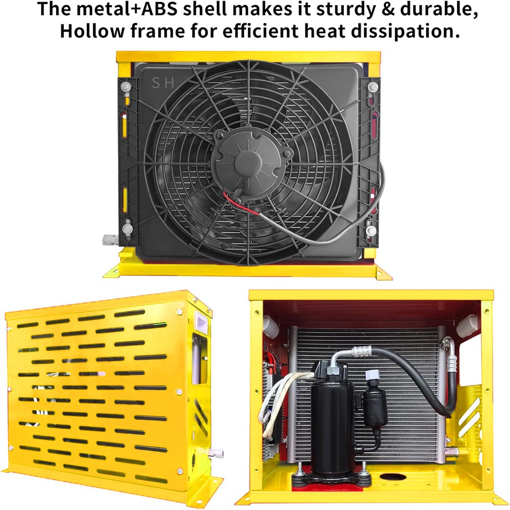 12V 12000 BTU Truck Cab Air Conditioner Split AC For Semi Trucks Bus RV Caravan