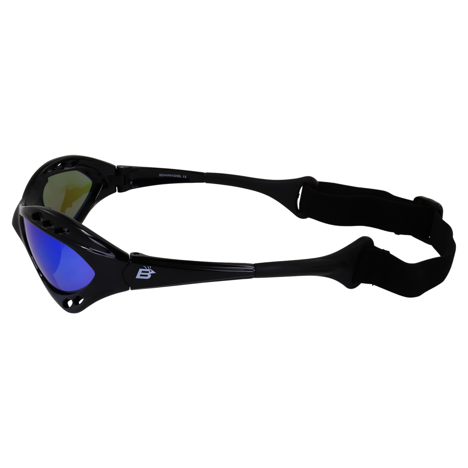 3 Pairs Birdz Seahawk Polarized Sunglasses Black w/ Blue Red Pink Mirror Lens