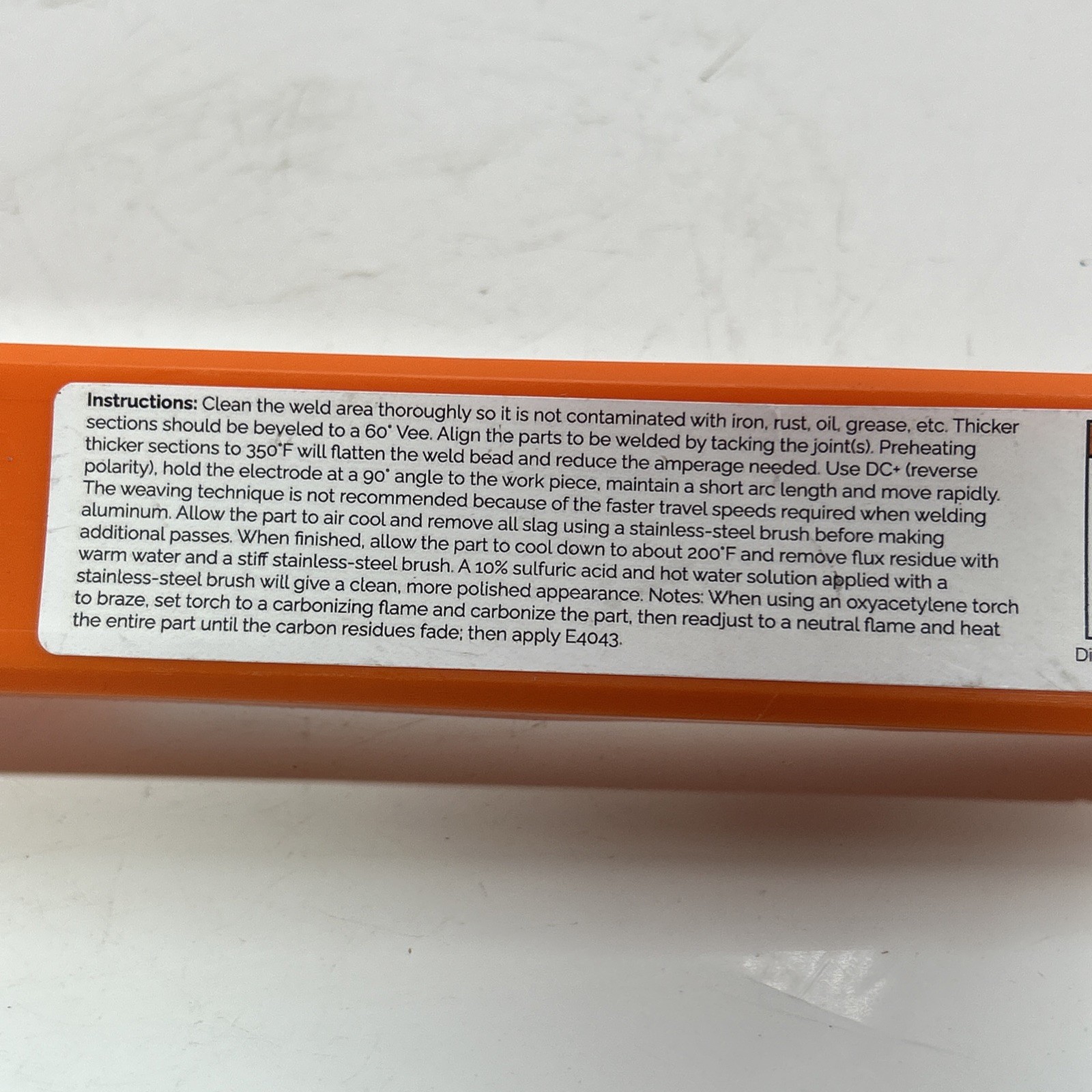SÜA – Aluminum E4043 Stick Electrode Rod 3/32» x 14» – (1 Lb) 3/32″ – 1 L