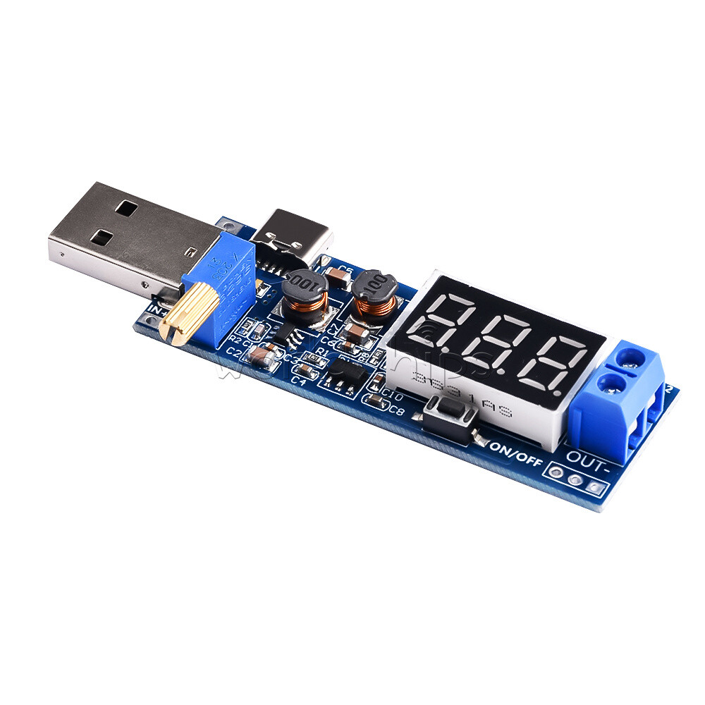 DC-DC 5V to 1.2V~24V USB Step UP/Down Boost Buck Adjustable Power Supply Module
