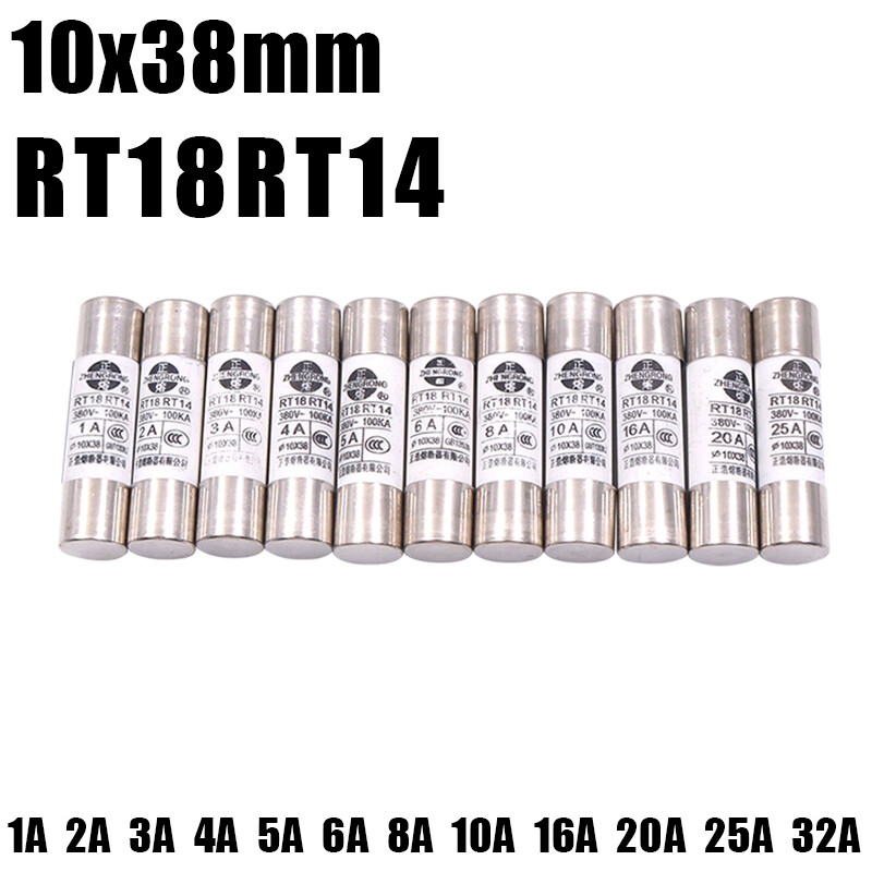 1-32A Amp Domestic Cartridge Plug Household Mains Fuses Mixed 10x38mm Electrical