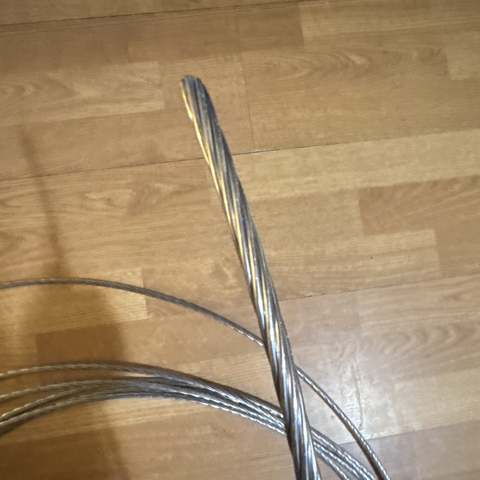 Coiled Steel Wire Rope / Cable, Silver Steel Wire Rope Cable