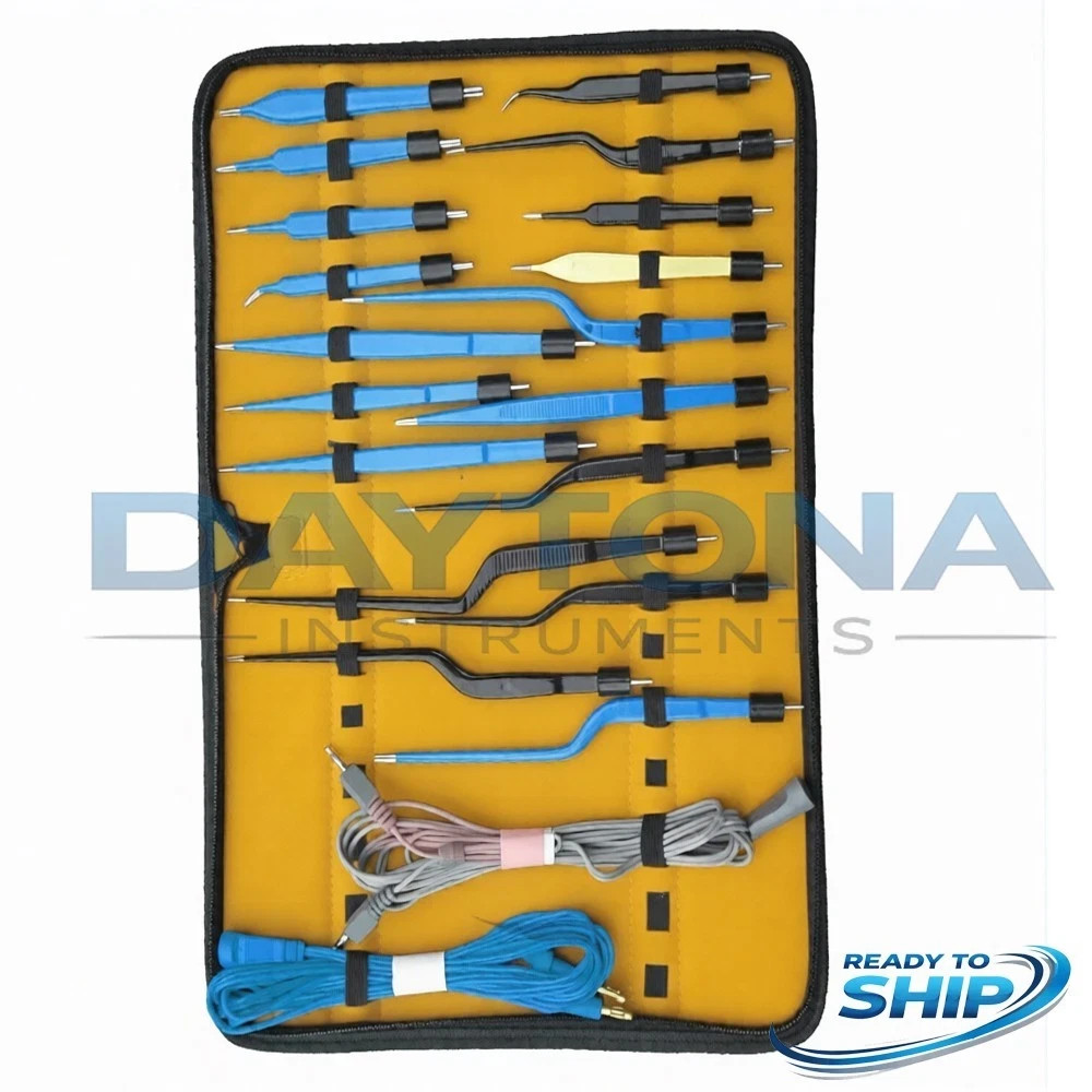 High Class Bipolar Bayonet Forceps Electro surgical Instruments set