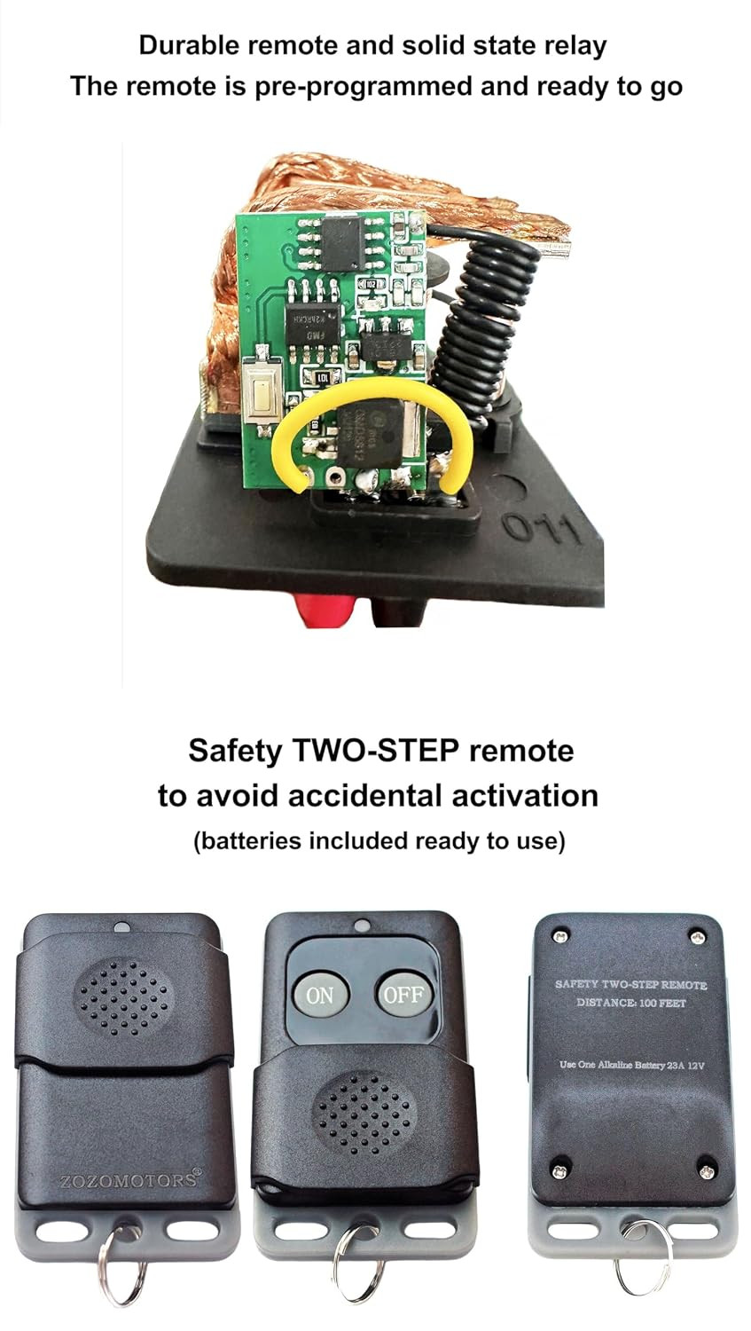 Side Post Remote Battery Disconnect Switch 12V Heavy Duty 200/1000A On/Off | 3/8
