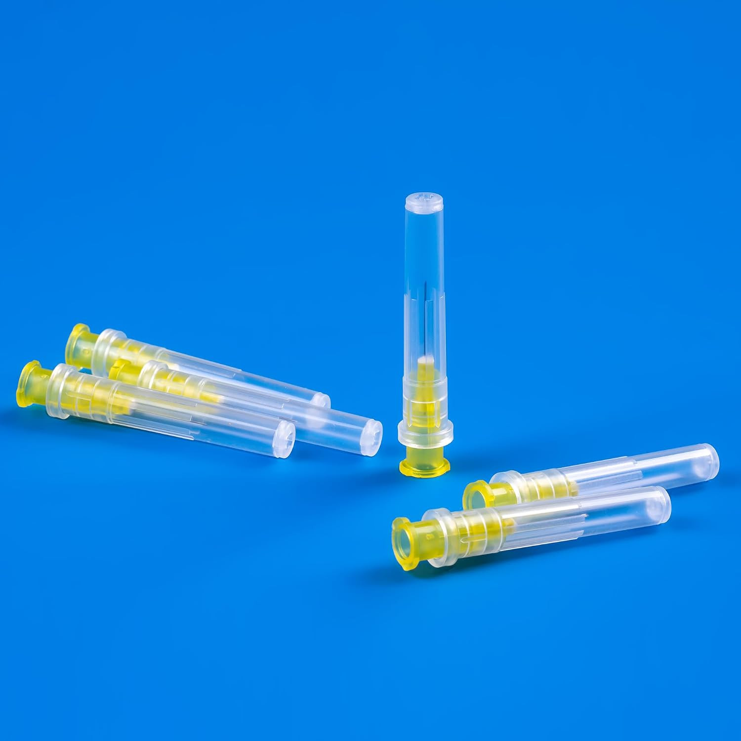 100 Pack 30 Ga 5/16 inch Disposable Needles with Caps for Scientific and Industr