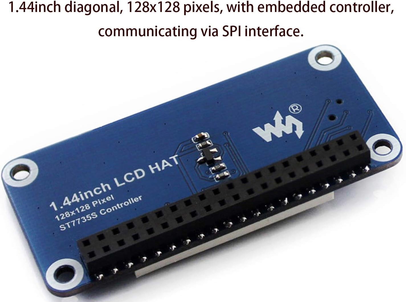 1.44-Inch High-Resolution LCD HAT for Raspberry Pi: LED Backlight and Controls