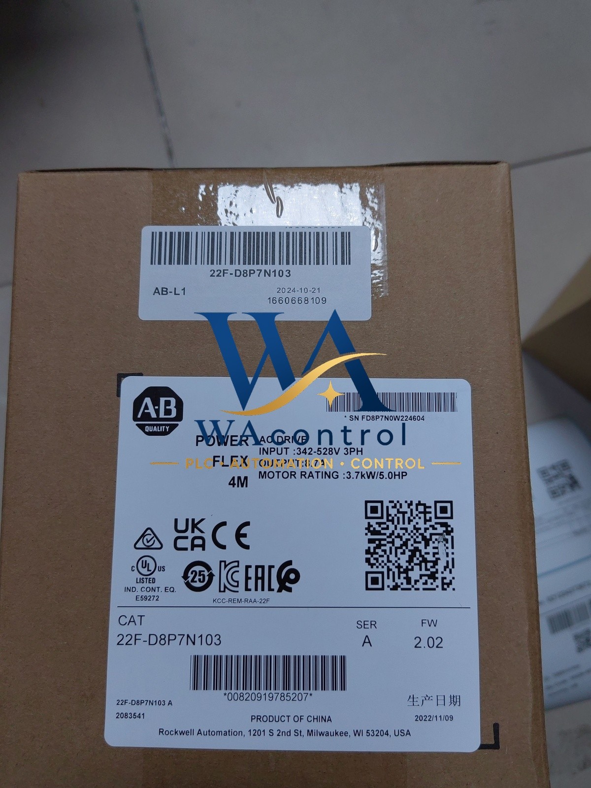 Brand New Allen-Bradley 22F-D8P7N103 Real US stock Fast shipping