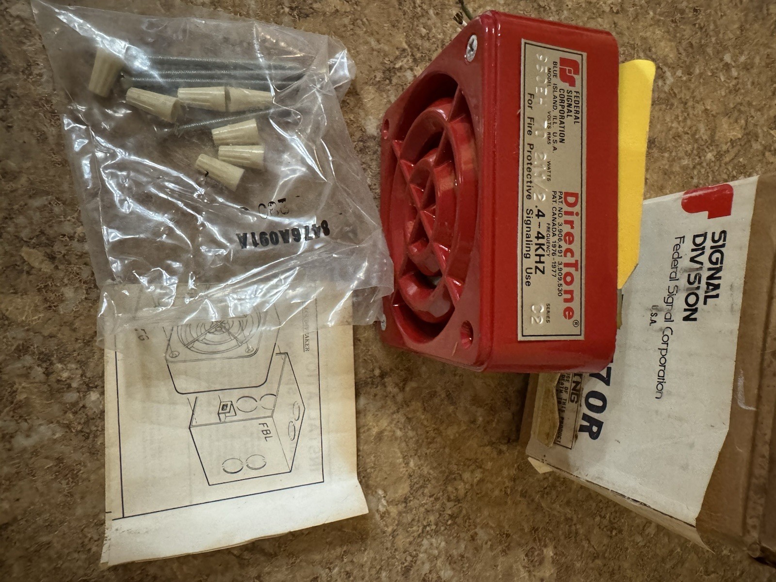Federal Signal Model 950 Loud Speaker Fire Alarm Loudspeaker