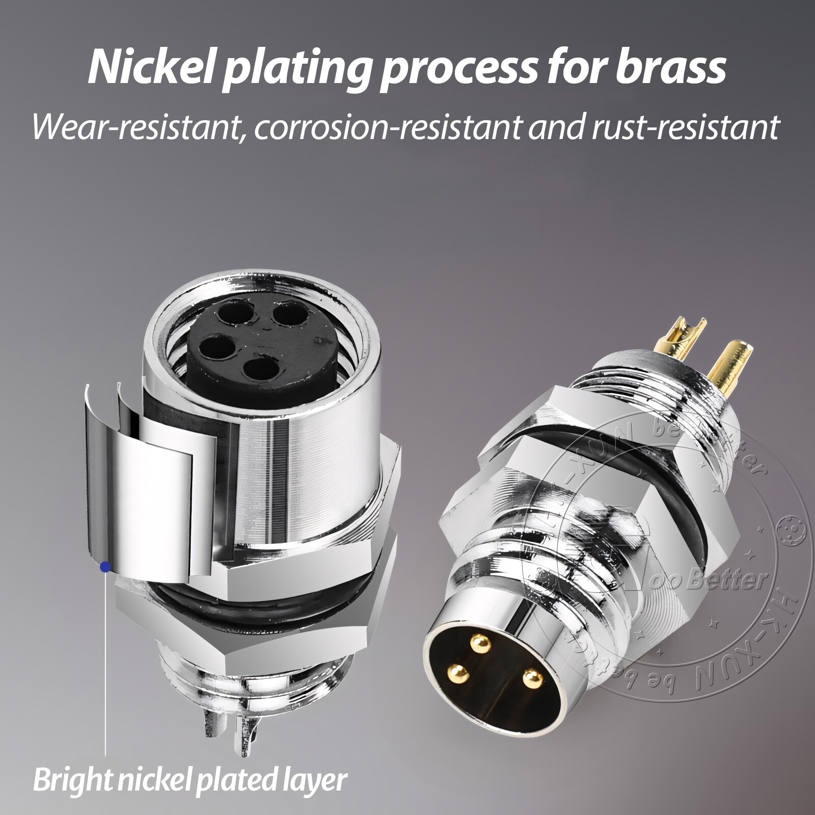 PG7 M8 Sensor Connector 3 Pin / 4 Pin Male / Female Straight / Elbow Plug IP67