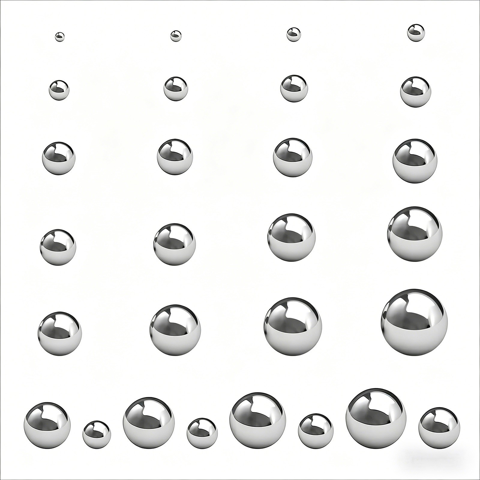 304 Stainless Steel Ball Dia 1mm-125mm High Precision Bearing Balls Smooth Ball