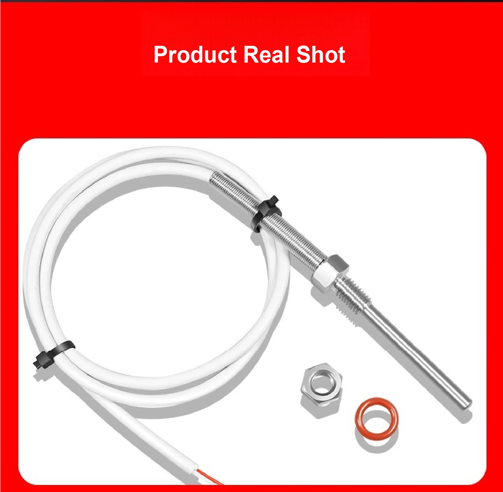 Temperature Sensor Probe NTC 0K/50K/100K M8 Thread SS -50~200°C Fast Response