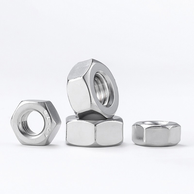 1-100pcs M 1 1.2 1.4~ M64 304 Stainless Steel Hexagon Full Nuts A2 Grade DIN 934