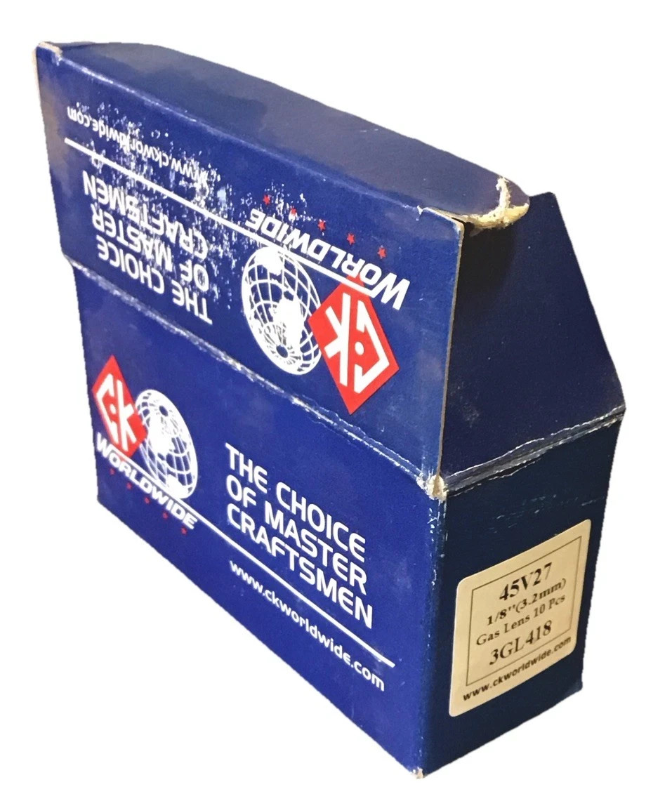 CK Worldwide, 1/8” (3.2mm), Gas Lens, 10 Per Box, #45V27