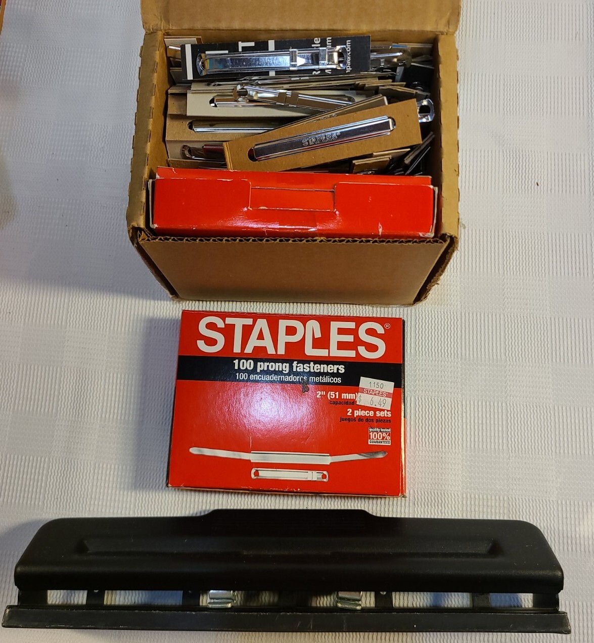 Office Supply Mixed Bulk Lot Hanging File Folders Envelopes Paper Clips Punch