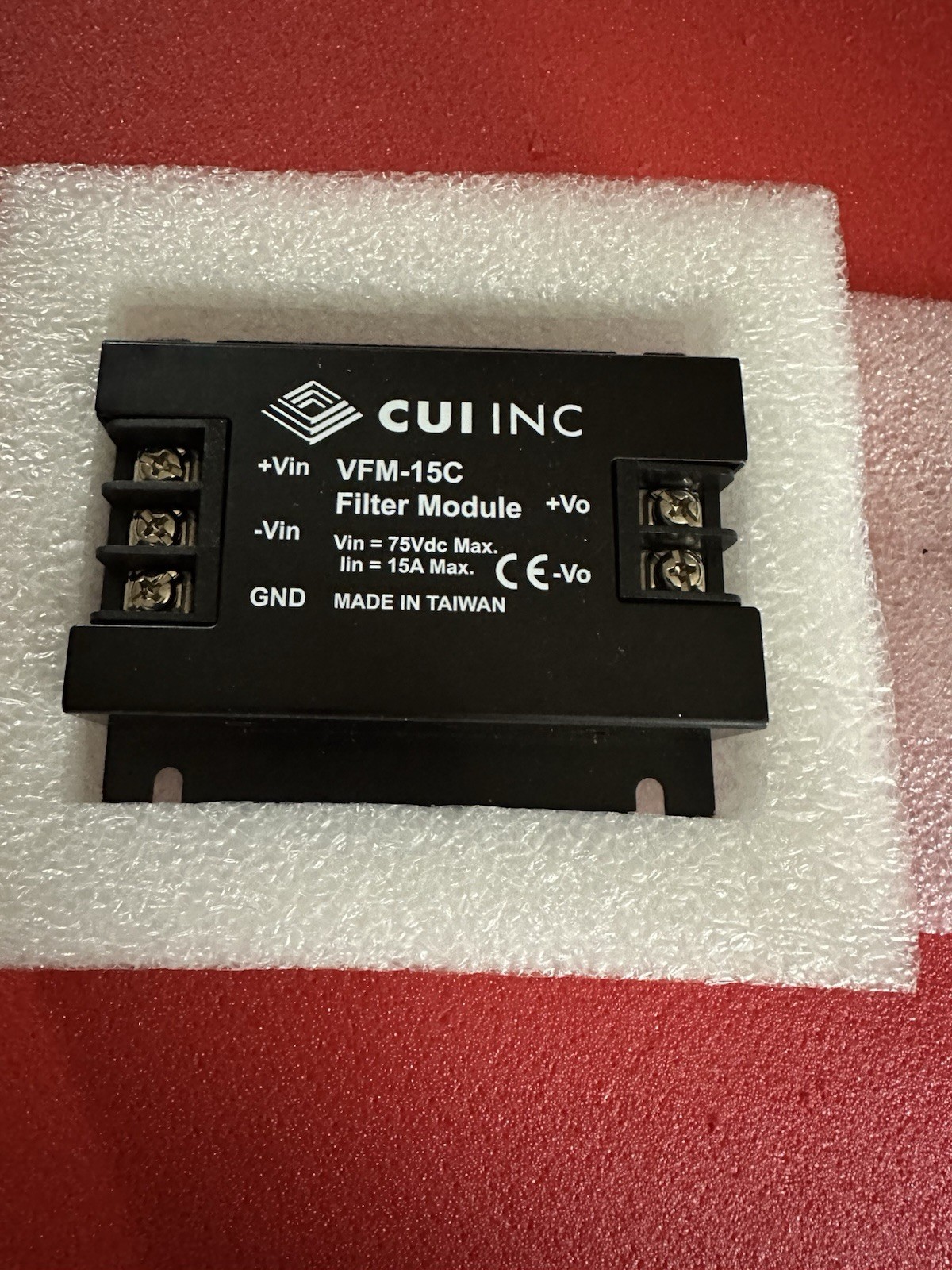 NEW CUI INC Filter Module 75VDC Max 15A Max VFM-15C