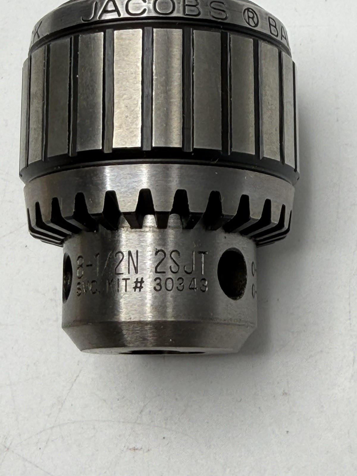 NEW Jacobs 8-1/2N 2SJT Ball Bearing Super Chuck 0-1/4″ Cap 1/2” Shank & Key