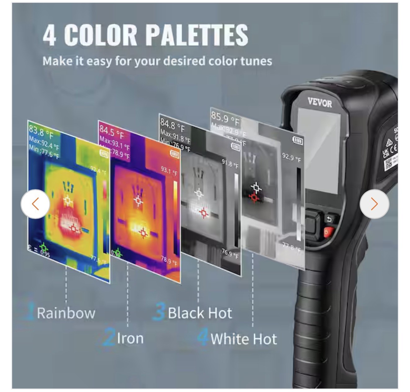 VEVOR Thermal Imaging Camera 240×180 IR Resolution 43200 Pixel Infrared Camera