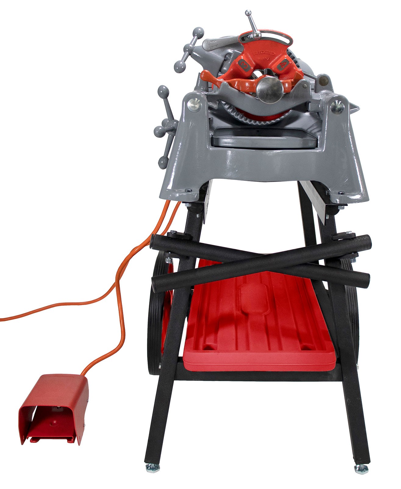 Reconditioned RIDGID® 535 V1 Pipe Threading Machine with Cart Dies Heads & Oil